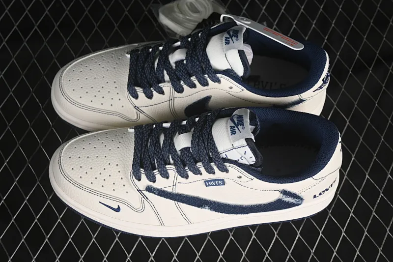 All categories Air Jordan Jordan series basketball shoes Air Jordan 1 Low high-end customized low-top sneakers Travis Scott x Fragment Design x Air Jordan 1 Low OG SP AJ1 Joe 1 Levi's joint low-top cultural casual sneakers LE2436-136